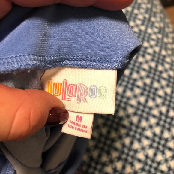 Lularoe Beautiful Blue Dipped Maxi - Picture 3 of 4